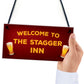 Funny Bar Welcome Sign For Home Bar Man Cave Garden Gifts