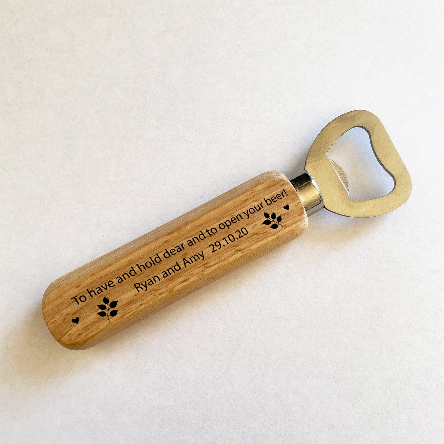Personalised Wedding Favour Gifts For Friends Bottle Opener