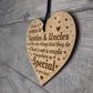 Auntie And Uncle Plaque Auntie Uncle Gift Ideas Engraved Heart