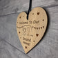 Caravan Sign Engraved Heart Second Home Friendship Sign