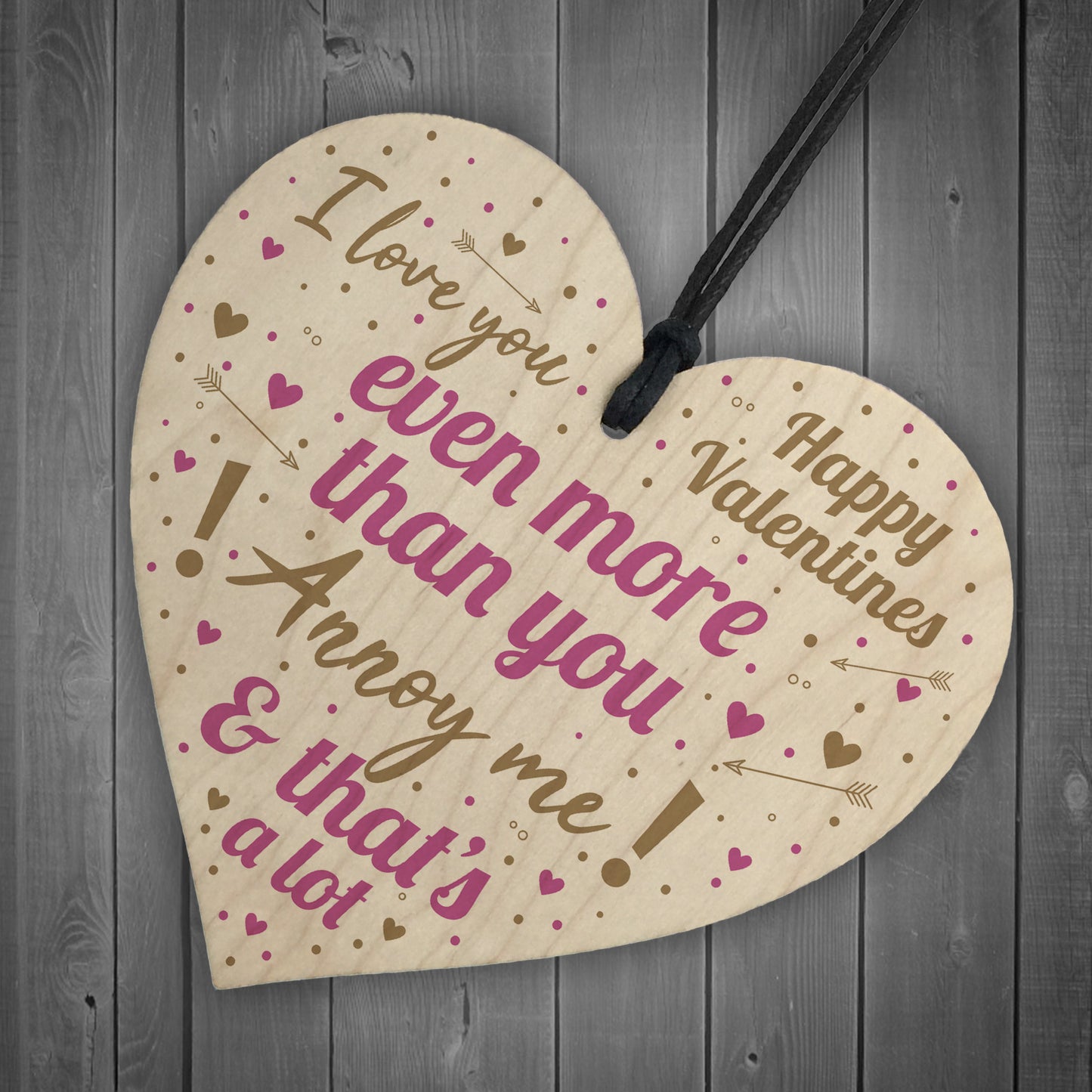 Love You Plaque Funny Valentines Gift For Him Valentines Day