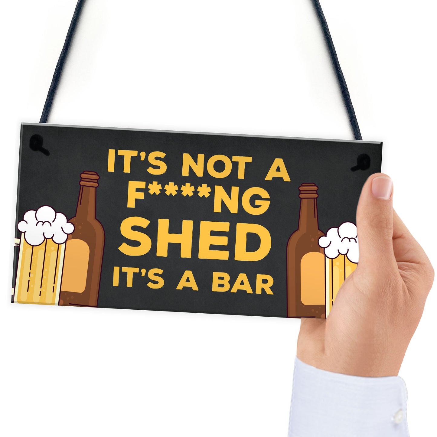 Funny Home Bar Sign RUDE Witty Cheeky Joke Man Cave Pub
