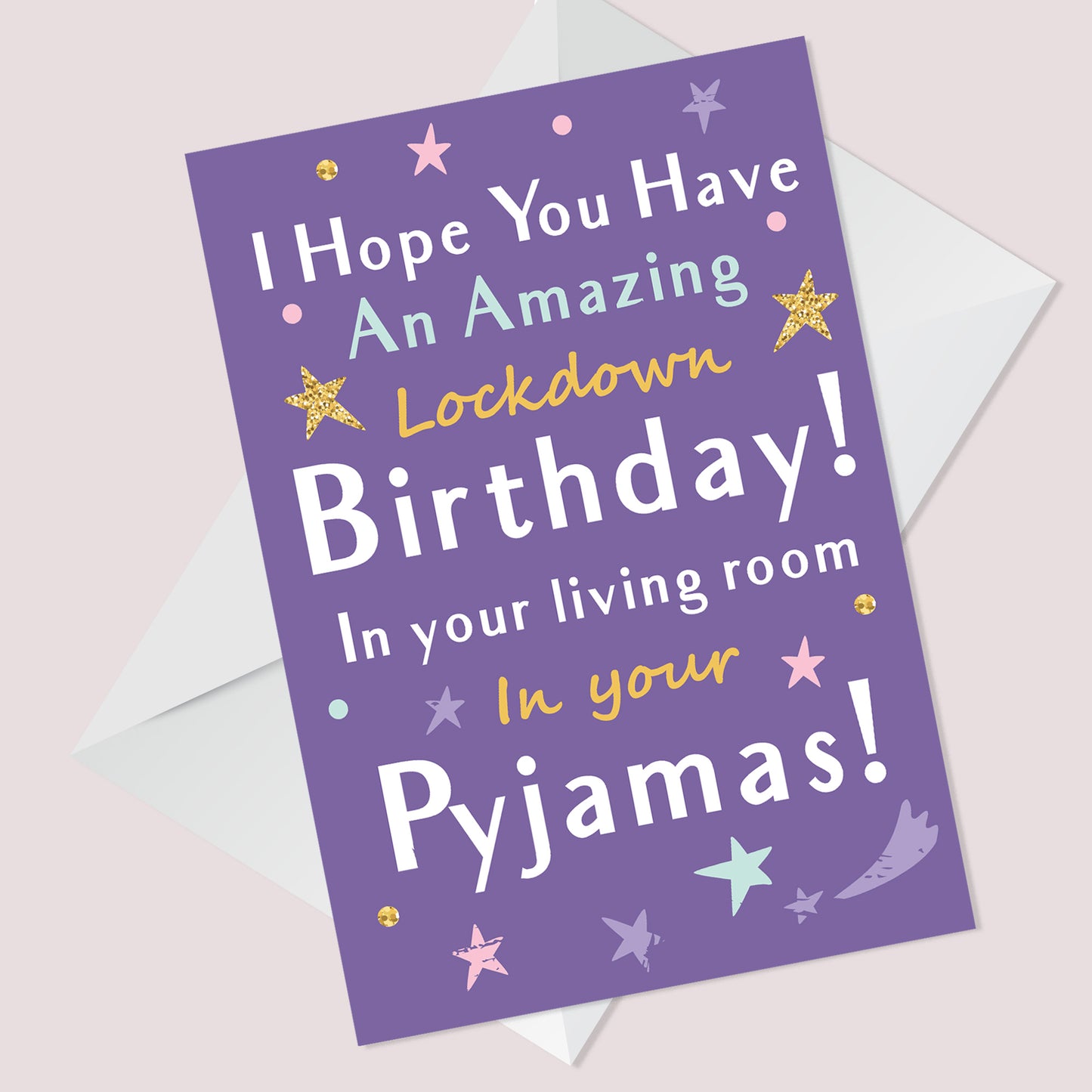 Funny Lockdown Birthday Card Novelty Greeting Card For Friend