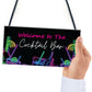 Cocktail Bar Welcome Sign Home Bar Cocktail Lounge Accessories