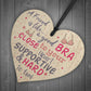 Handmade Friendship Best Friend Gift Wood Heart Thank You Plaque