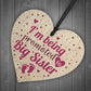 Big Sister Gift From Bump Wood Heart Newborn Baby Christmas
