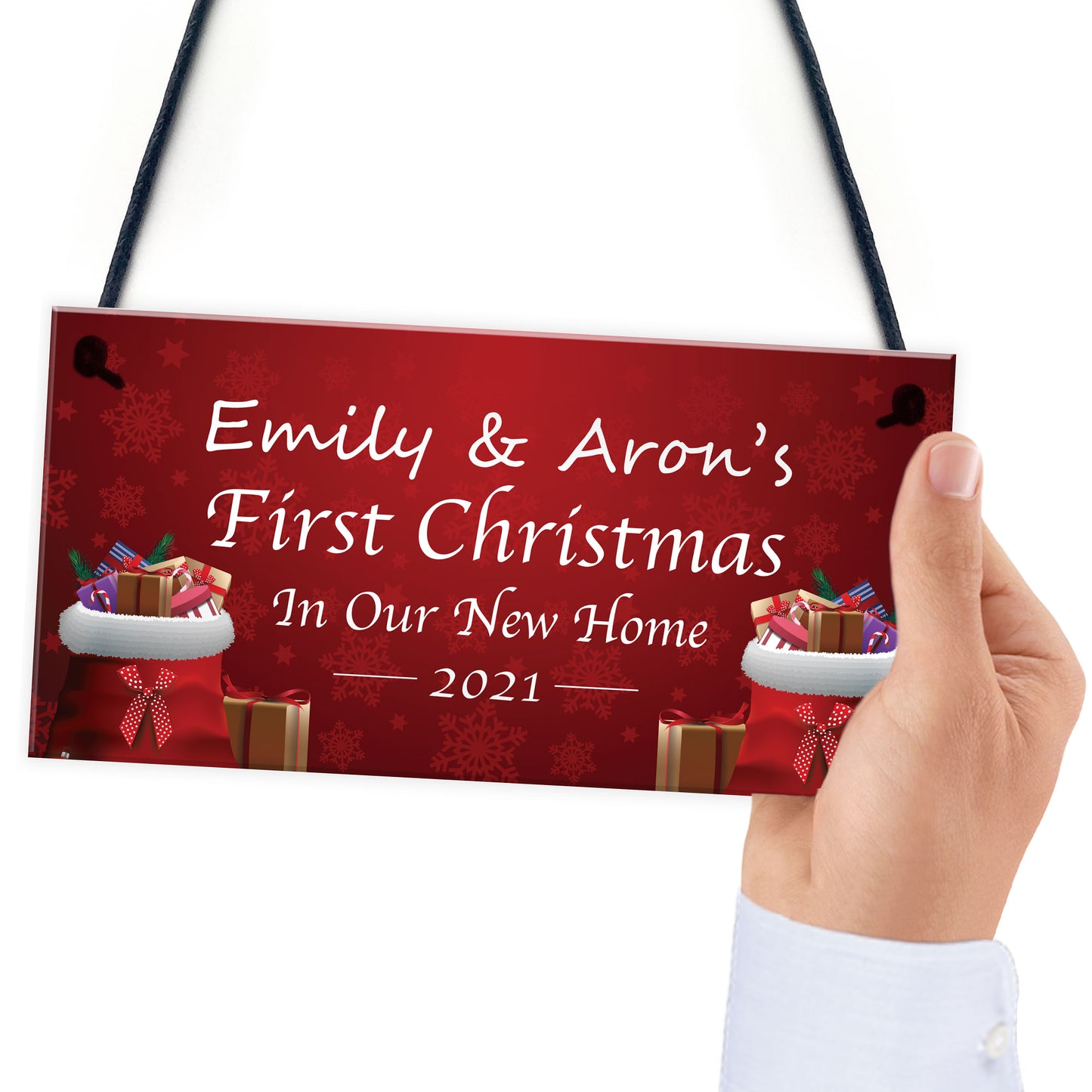 Personalised First 1st Christmas New Home Sign Christmas Decor