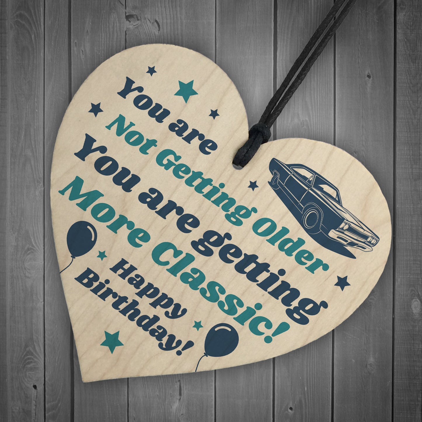 Birthday Gifts For Him Wooden Heart Gift For Dad Grandad Uncle