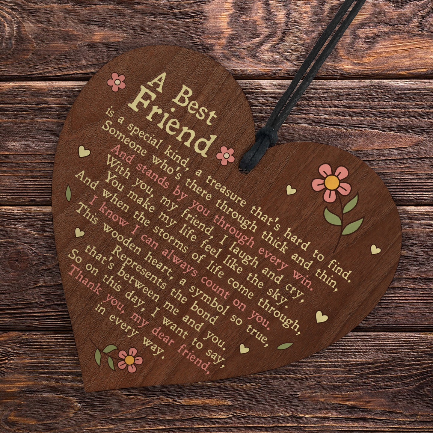 A Best Friend Gift For Birthday Thank You Gift For Women Heart