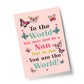 Birthday Christmas Gift For Nan A4 Print Special Thank You Gift