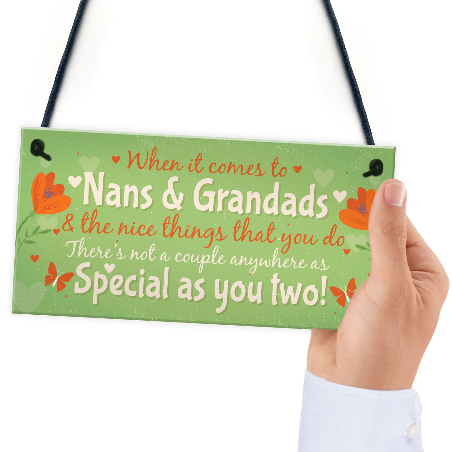 Gifts For NAN And GRANDAD Hanging Plaque Thank You Gift Keespake