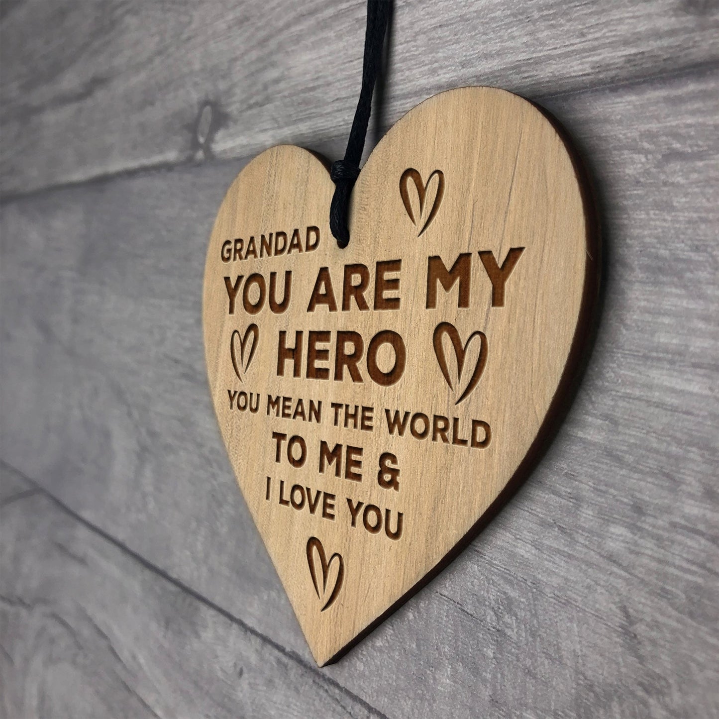 Grandad Gifts For Fathers Day Birthday Engraved Heart Gift