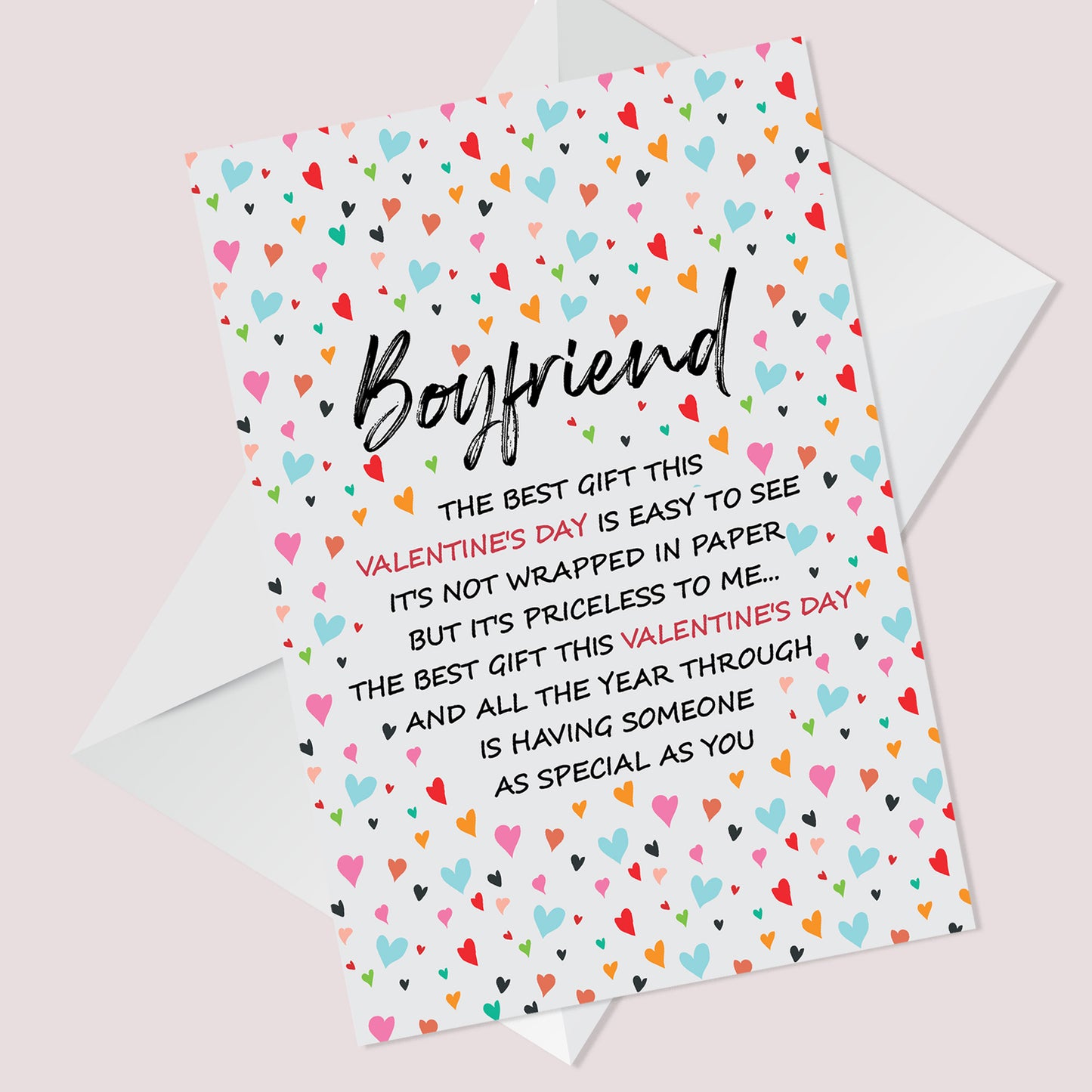 Special Boyfriend Valentine's Day Card, Card For Valentines Day
