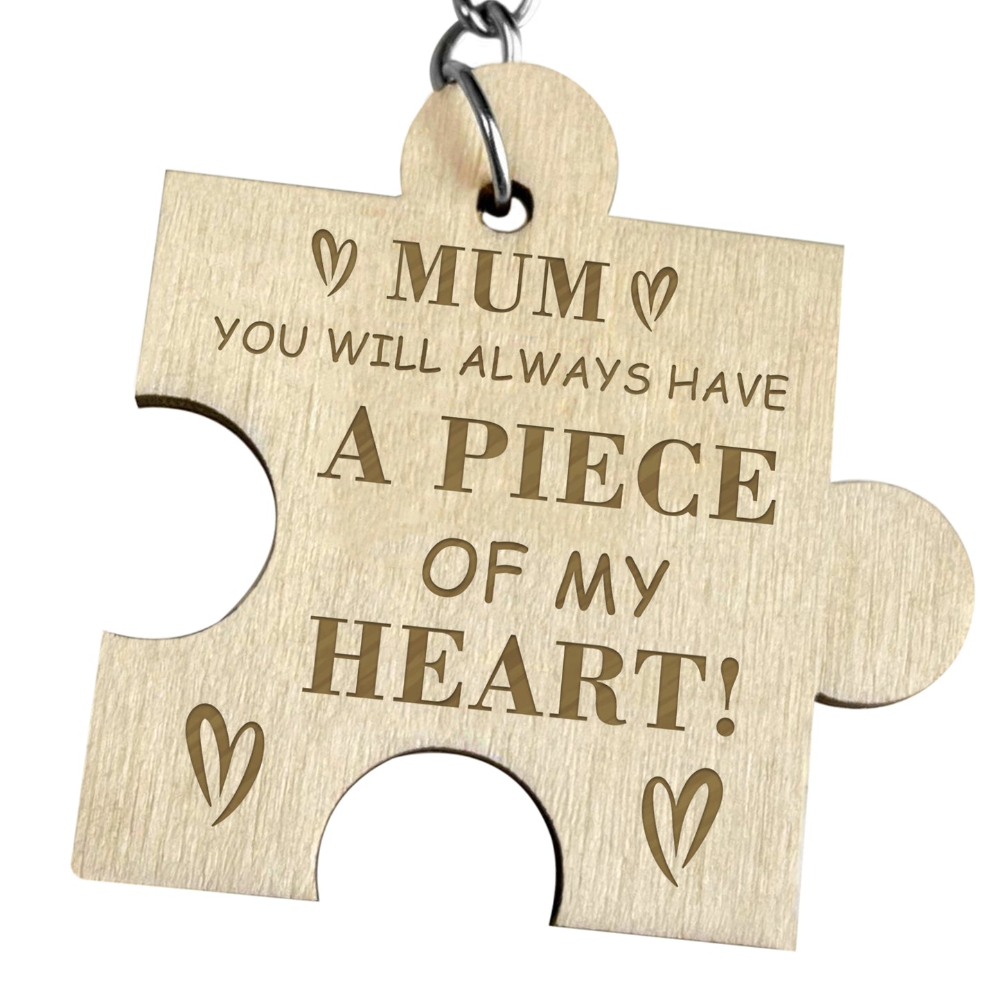 Mum Gift Wooden Keyring Gift For Mum From Daughter Son Christmas