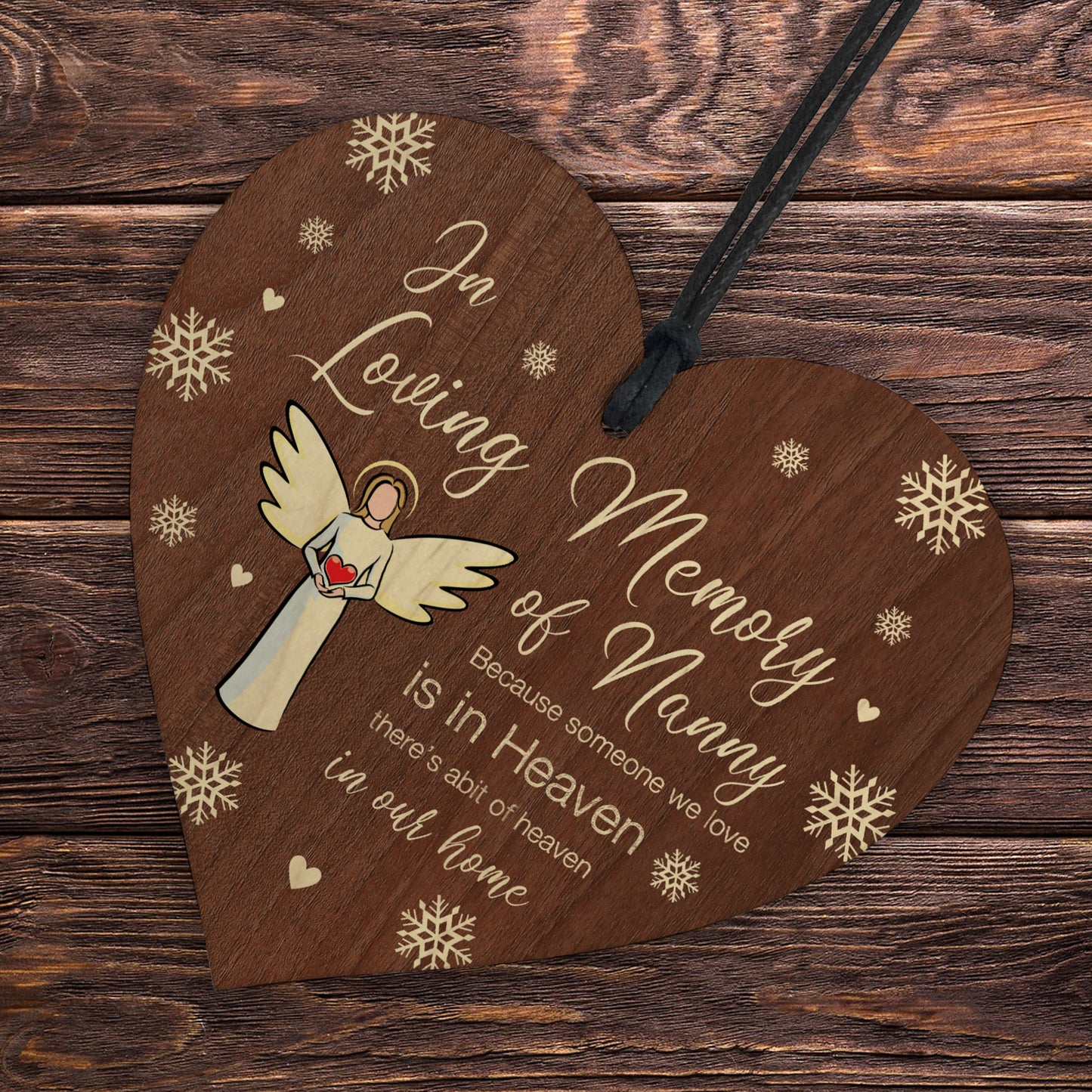 In Loving Memory of Nanny Memorial Bauble Ornaments Remembrance