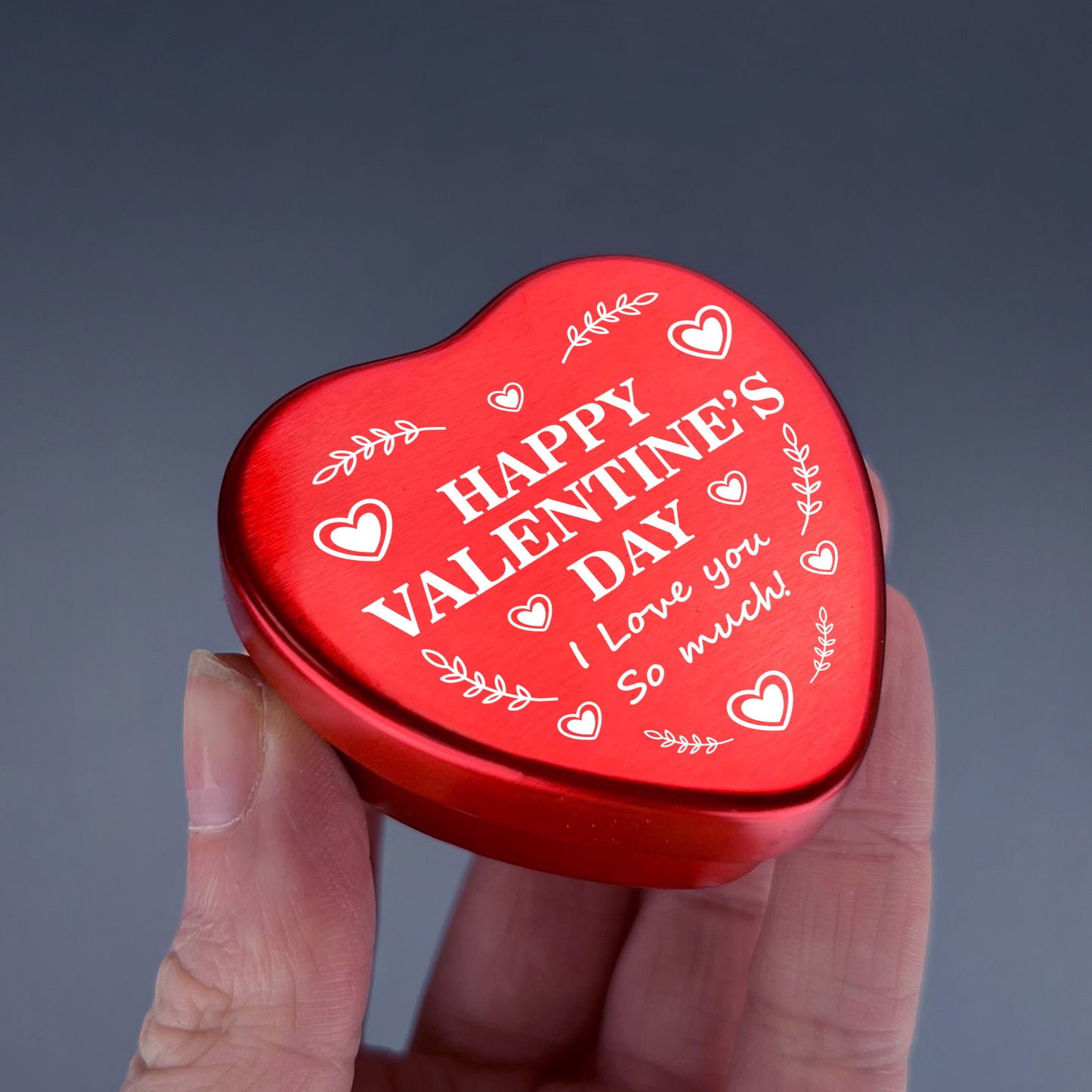 Valentines Day Heart Tin Gift For Him Her Gift For Boyfriend