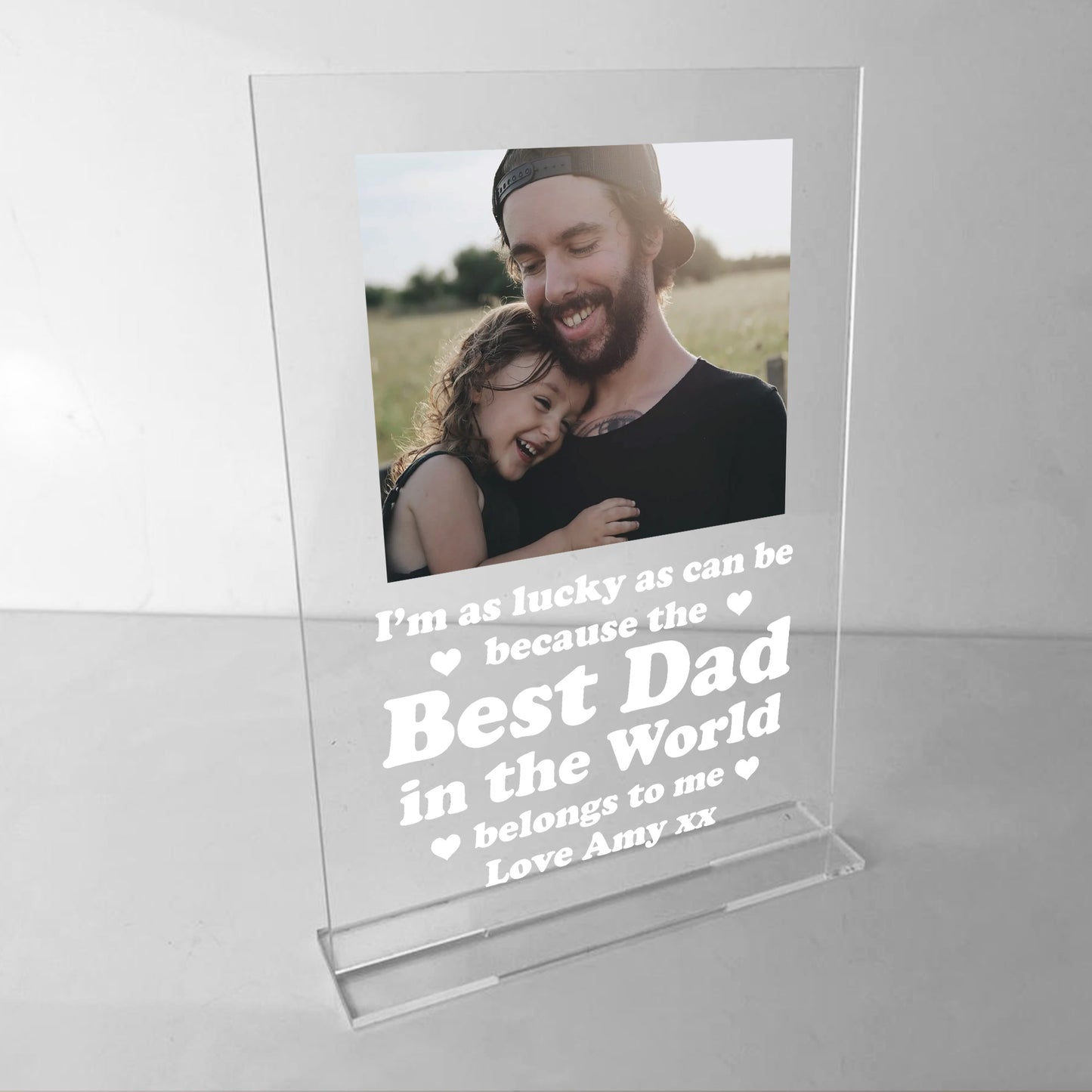 Personalised Best Dad Gifts Custom Photo Plaque Gifts For Father