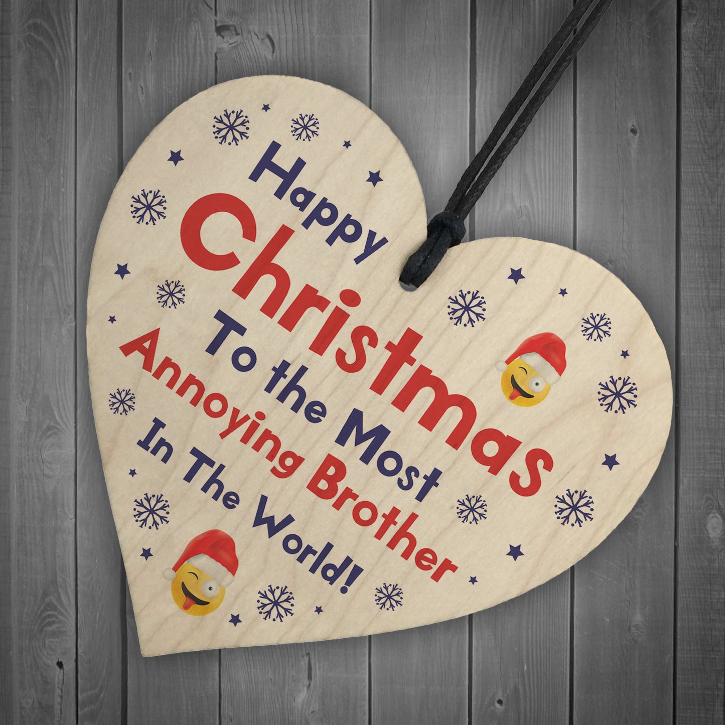 Funny Joke Brother Gift For Christmas Heart Novelty Brother Gift
