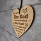Dad Gift For Fathers Day Birthday Engraved Heart Gift For Him