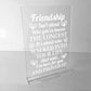 Best Friend Sign Friendship Gift Standing Plaque Thank You Gift