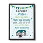 Caravan Rules Sign Novelty Caravan Sign Framed Print Retirement