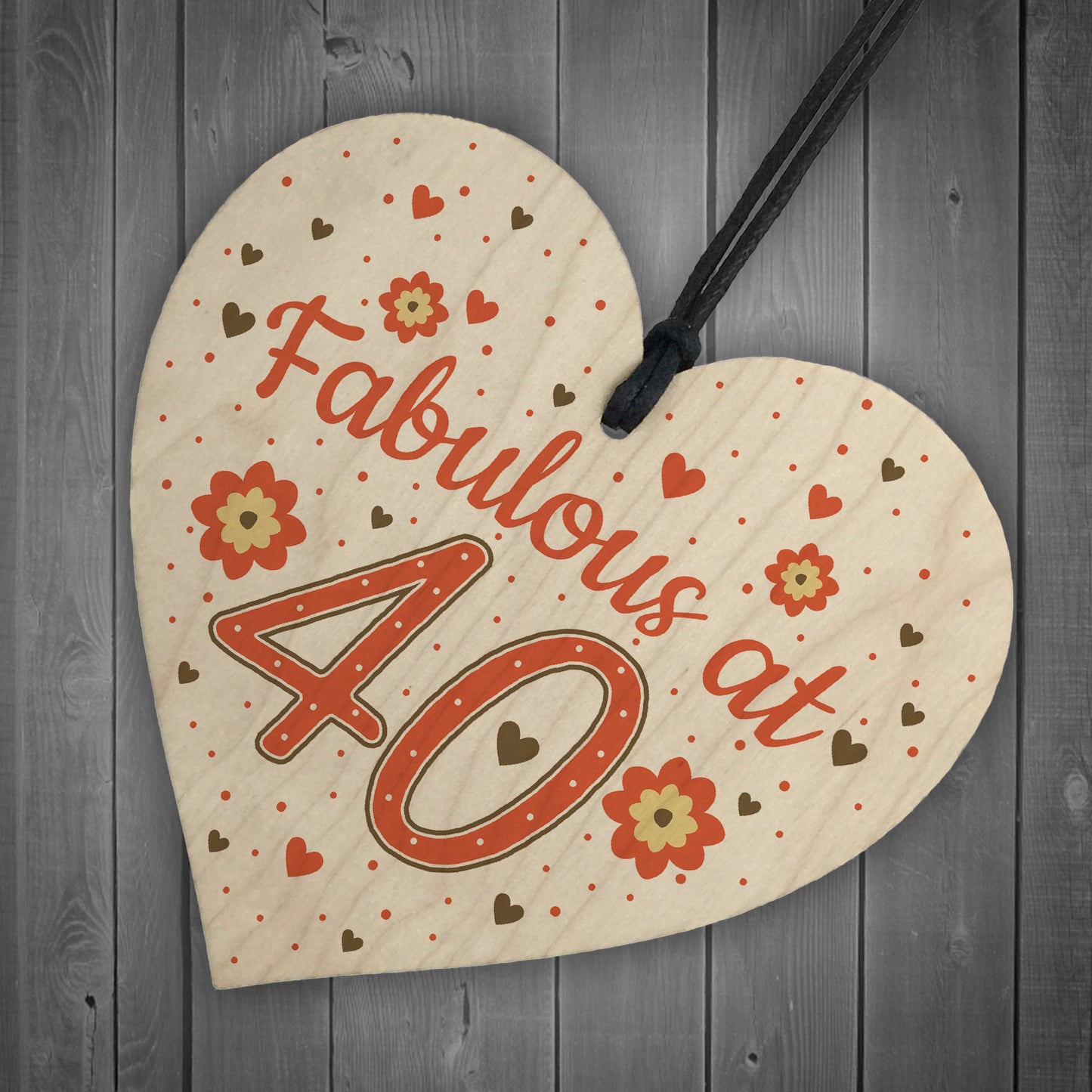 Fabulous At 40 50th 40th 60th Birthday Gifts For Women Men Heart