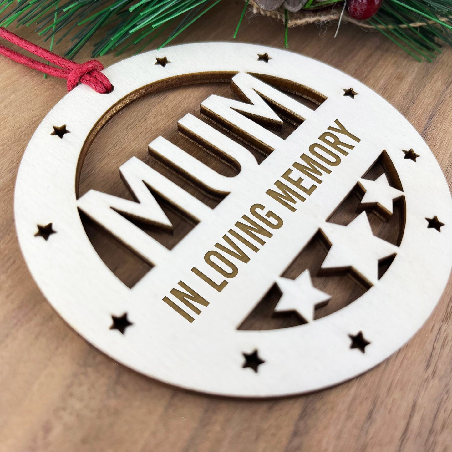 Mum Memorial Christmas Tree Bauble Rememberance Decoration