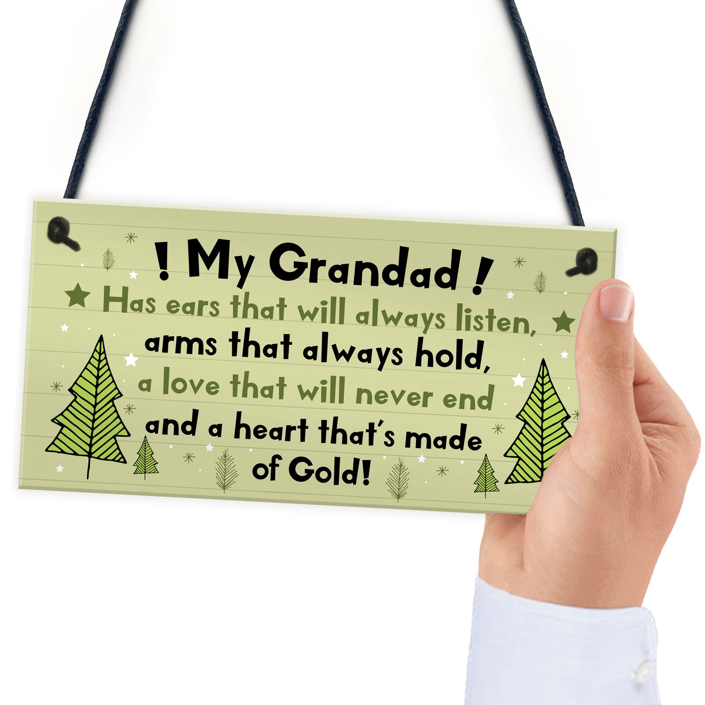 Grandad Gift Hanging Plaque Grandad Birthday Christmas Gifts