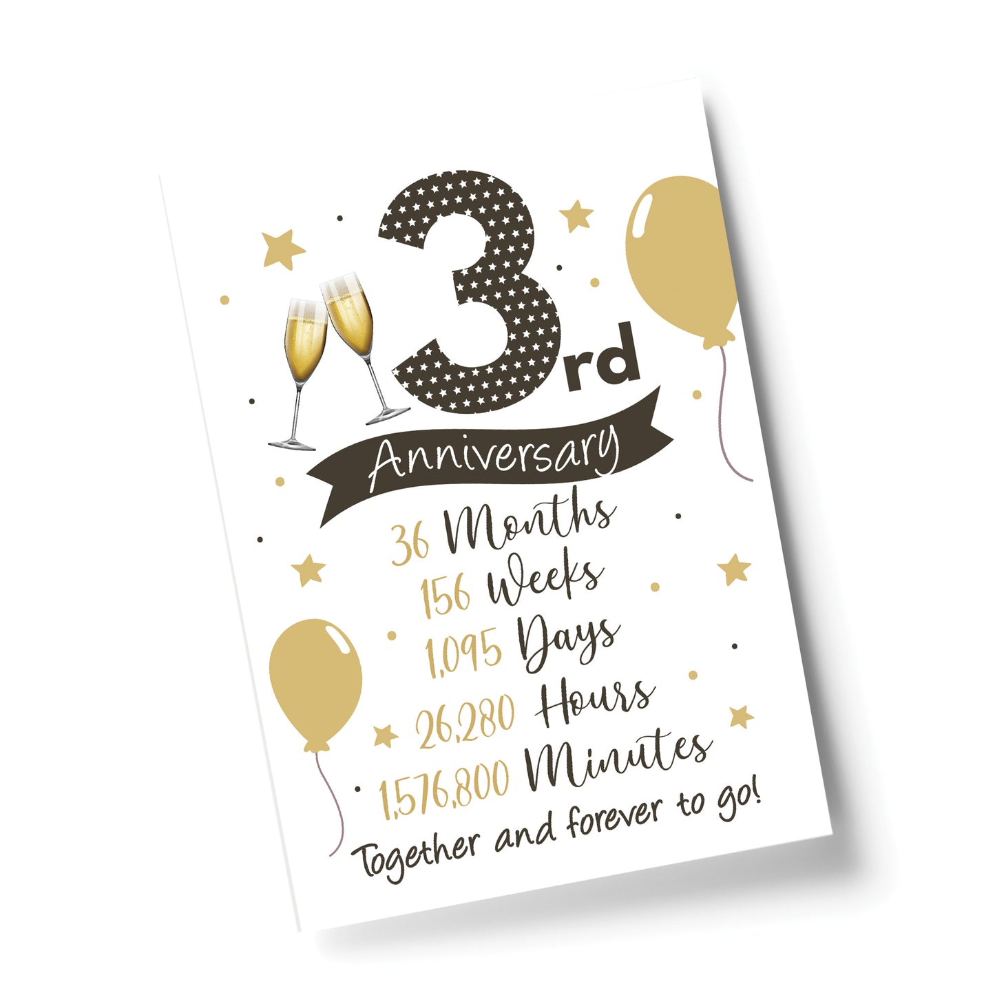 3rd Wedding Anniversary Gift Print Mr & Mrs Anniversary Gifts