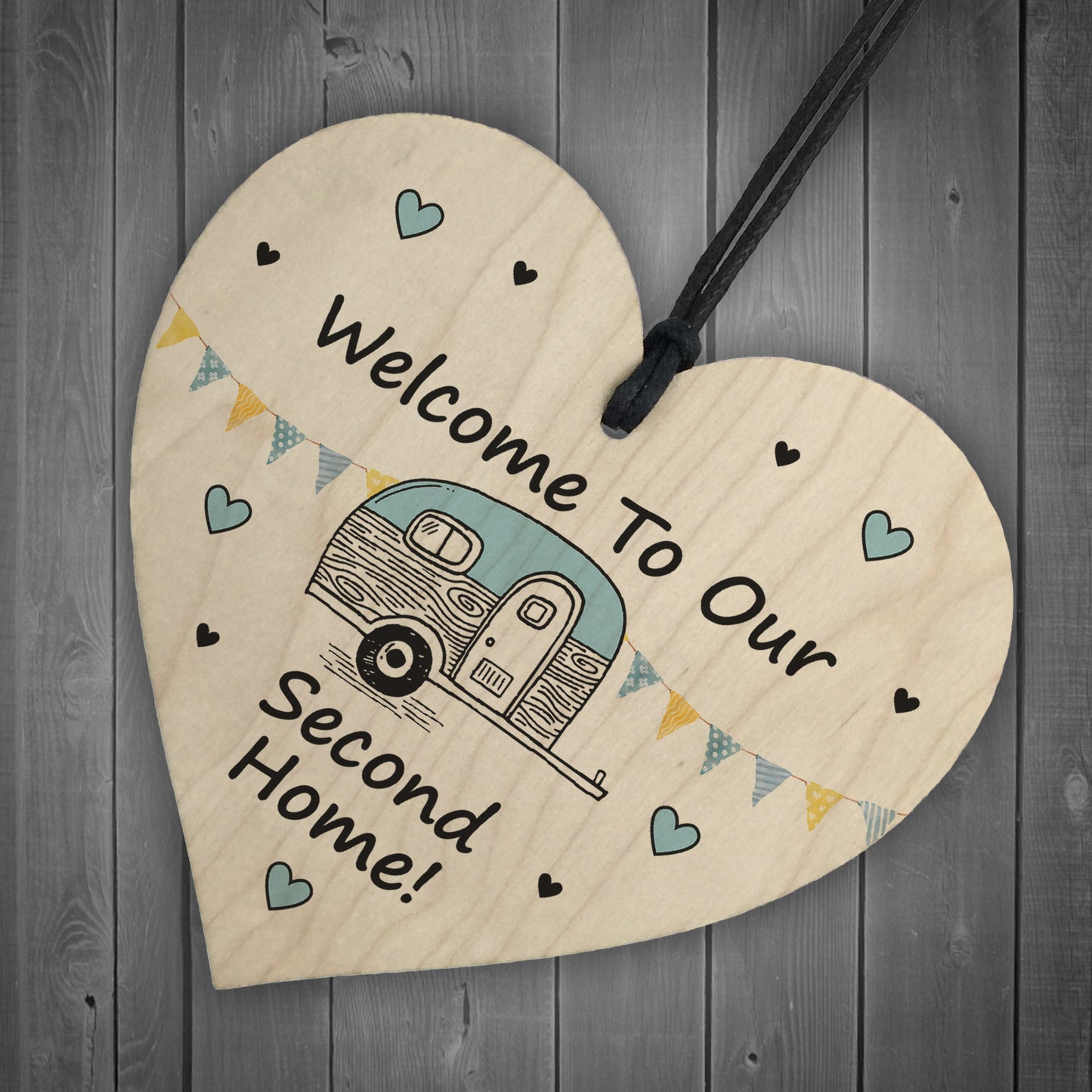 Caravan Sign Hanging Door Plaque Welcome Sign Second Home