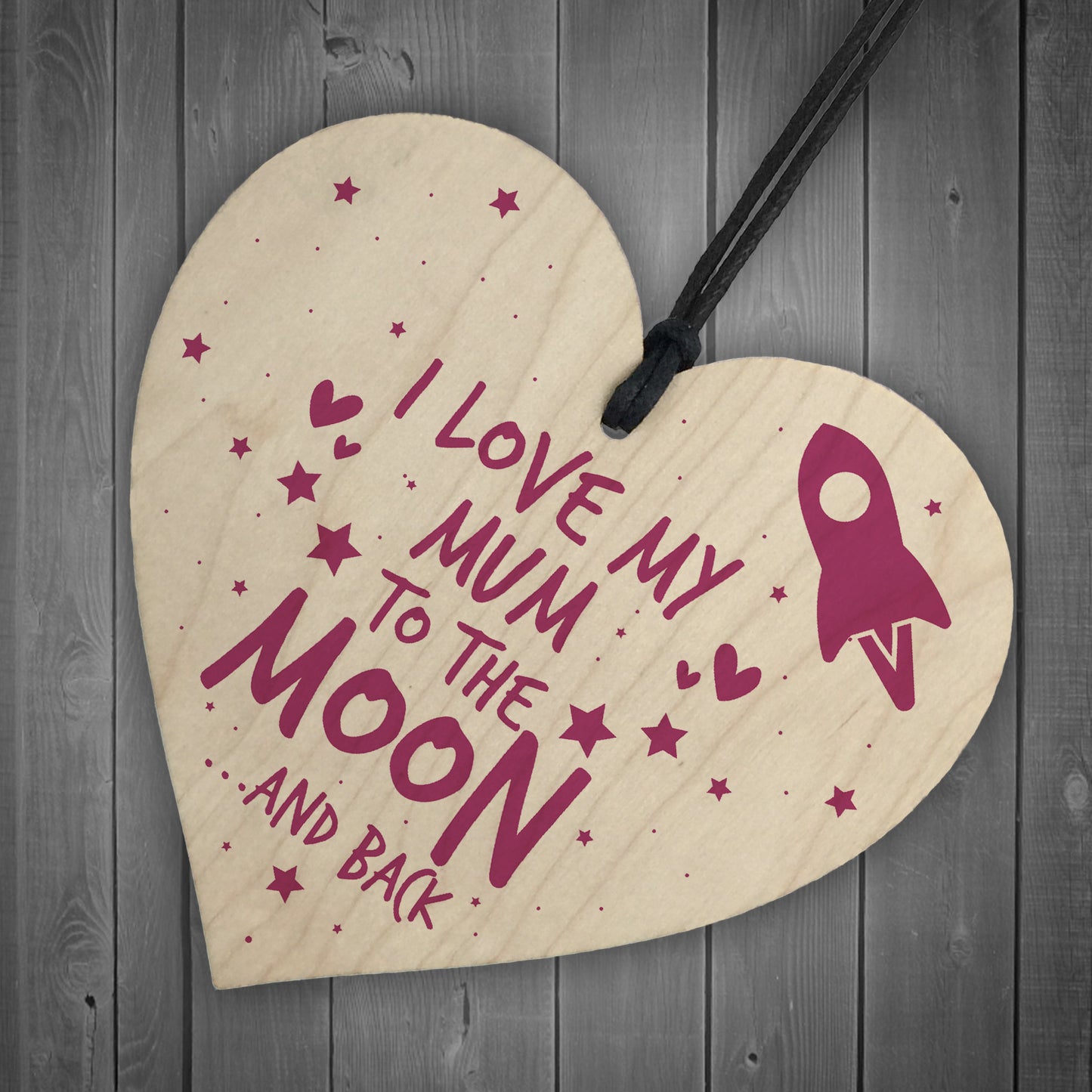 Birthday Gift For Mum Sign Mummy Wooden Heart Special Keepsake