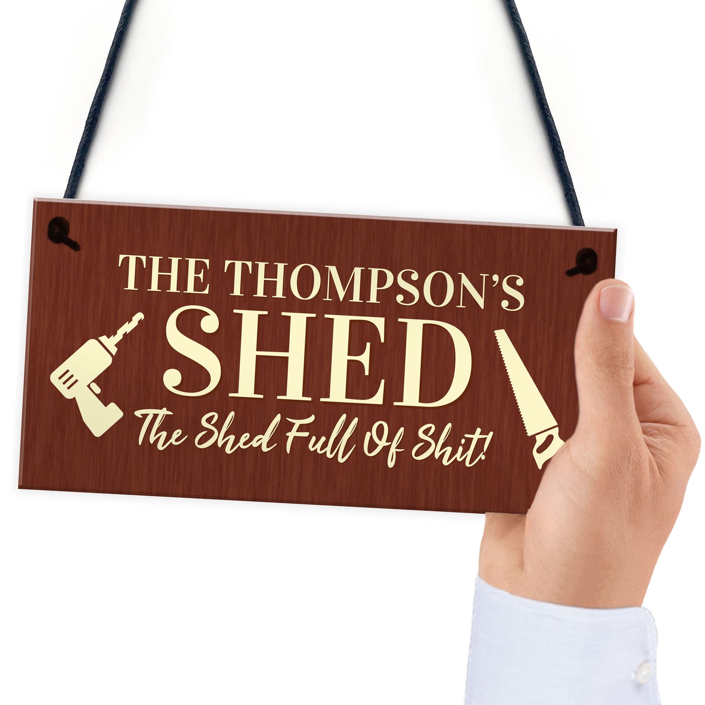Funny Shed Sign Personalised Home Decor Door Sign Garden Plaque