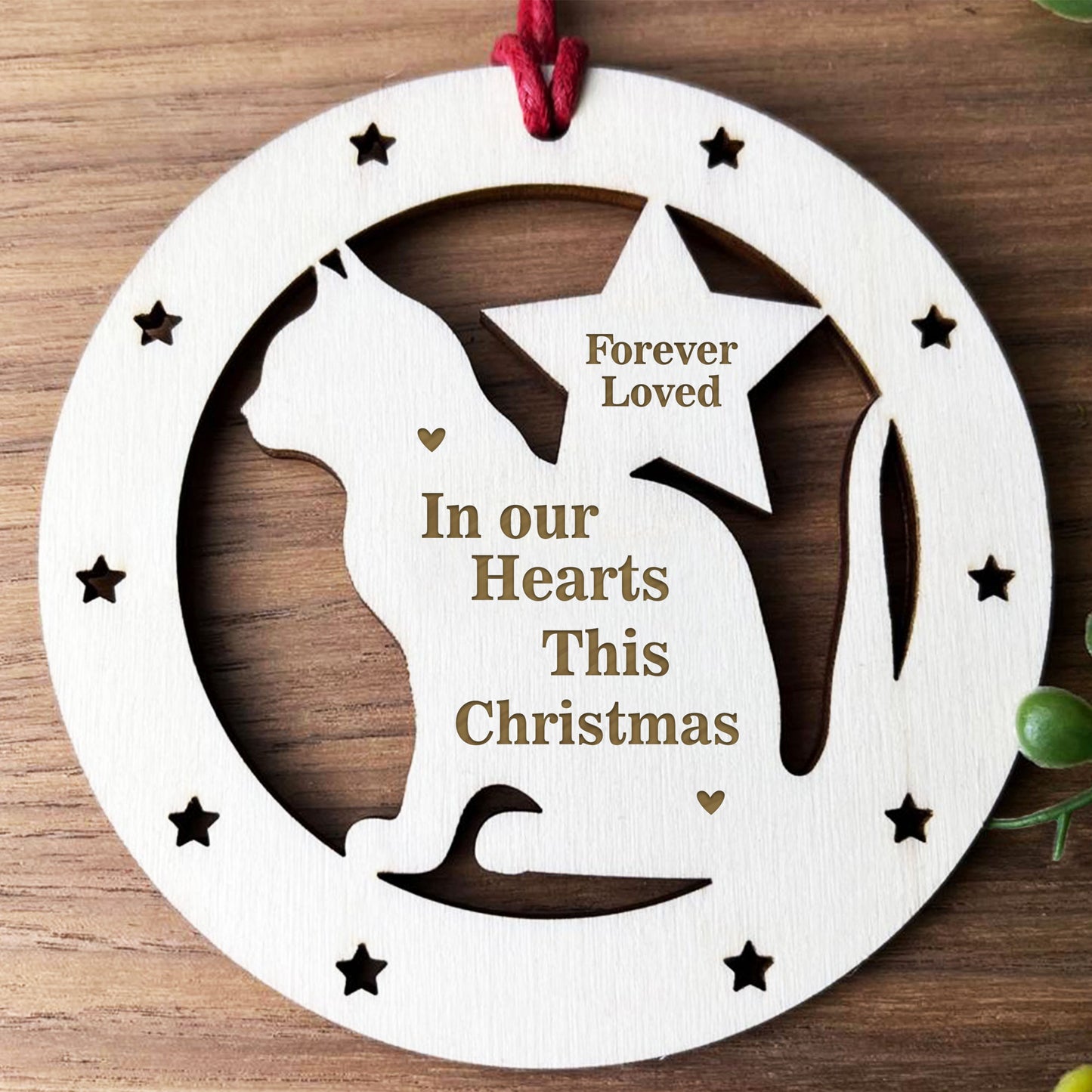 Memorial Gift For Cat Christmas Tree Decoration Remembrance