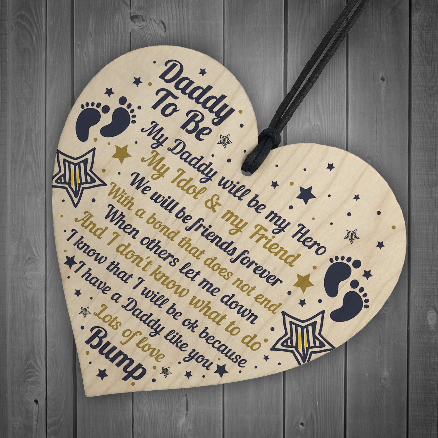 Best Daddy Gifts Heart Daddy To Be Birthday Cards Baby Shower