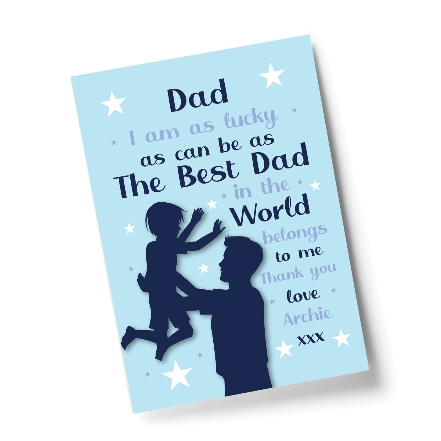 Thank You Gift For Dad PERSONALISED Print Dad Birthday Xmas