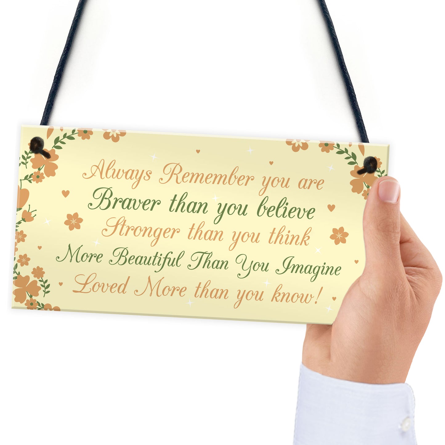 Stronger Inspirational Plaque Friendship Gifts Friendship Quote