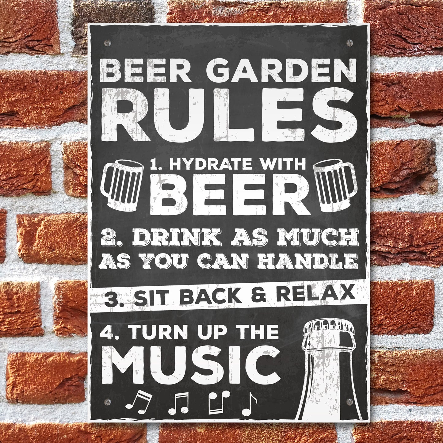 Beer Garden Sign Hanging Wall Pub Garden Shed Plaque Gifts