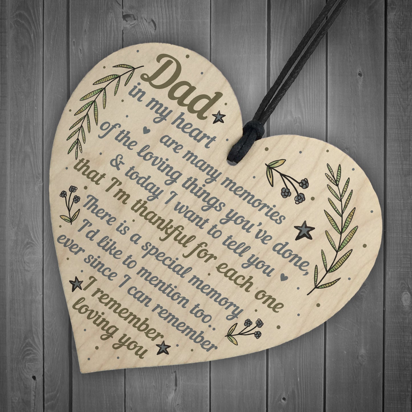 Daddy Dad Gifts For Christmas Birthday Heart From Son Daughter