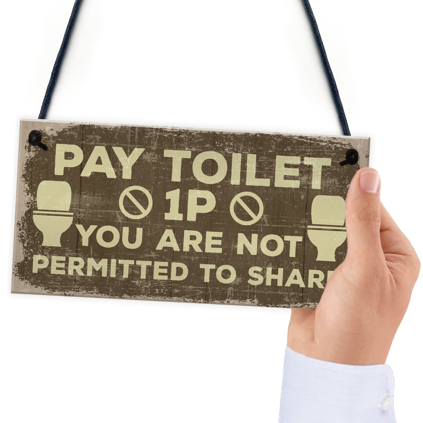 Shabby Chic BATHROOM Signs Door Plaque Toilet Bathroom The Loo
