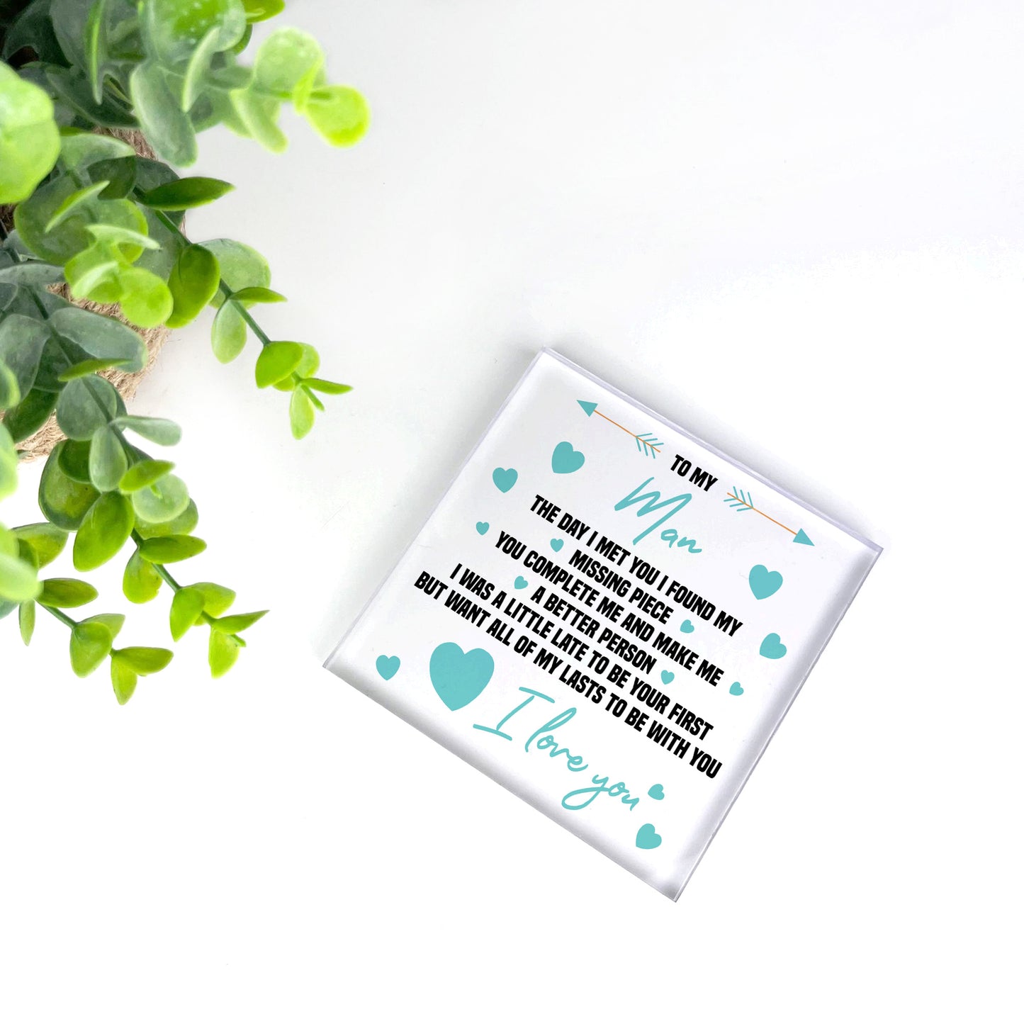 Gift For Husband Boyfriend Acrylic Block Birthday Gift For Him