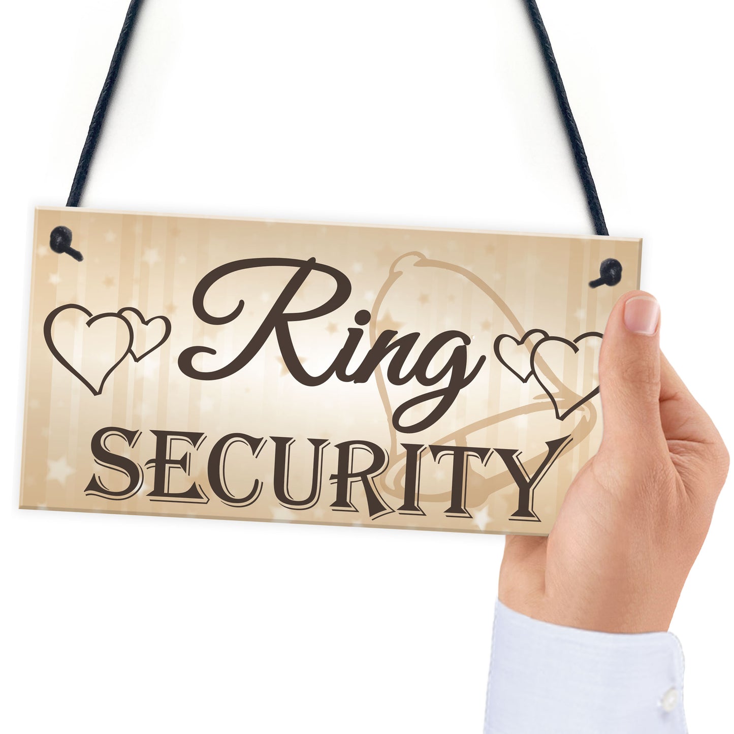 Shabby & Chic Wedding Sign Ring Security Pageboy Bestman Plaque
