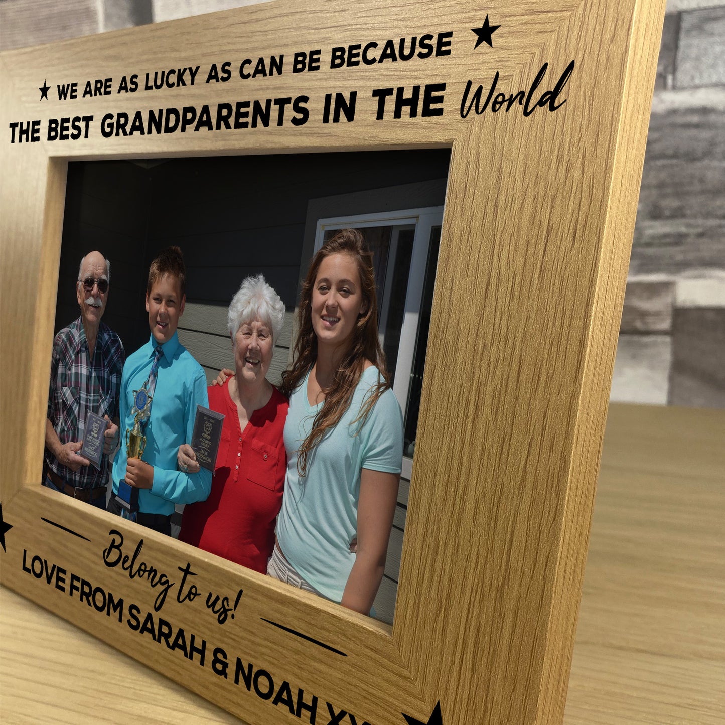 Grandparent Gifts Personalised Photo Frame Nan Grandad Grandma