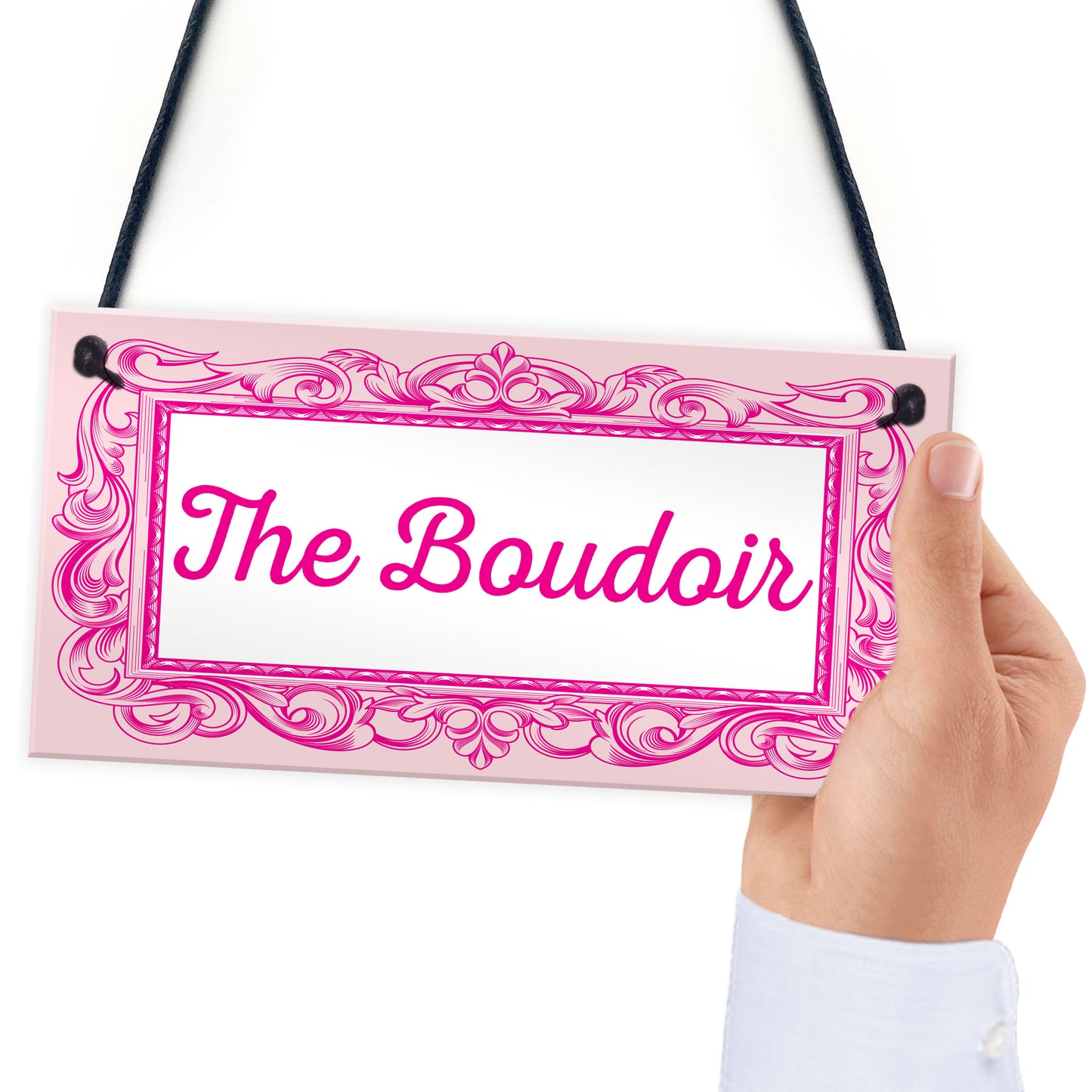 The Boudoir Vintage Shabby French Powder Room Hanging Plaque