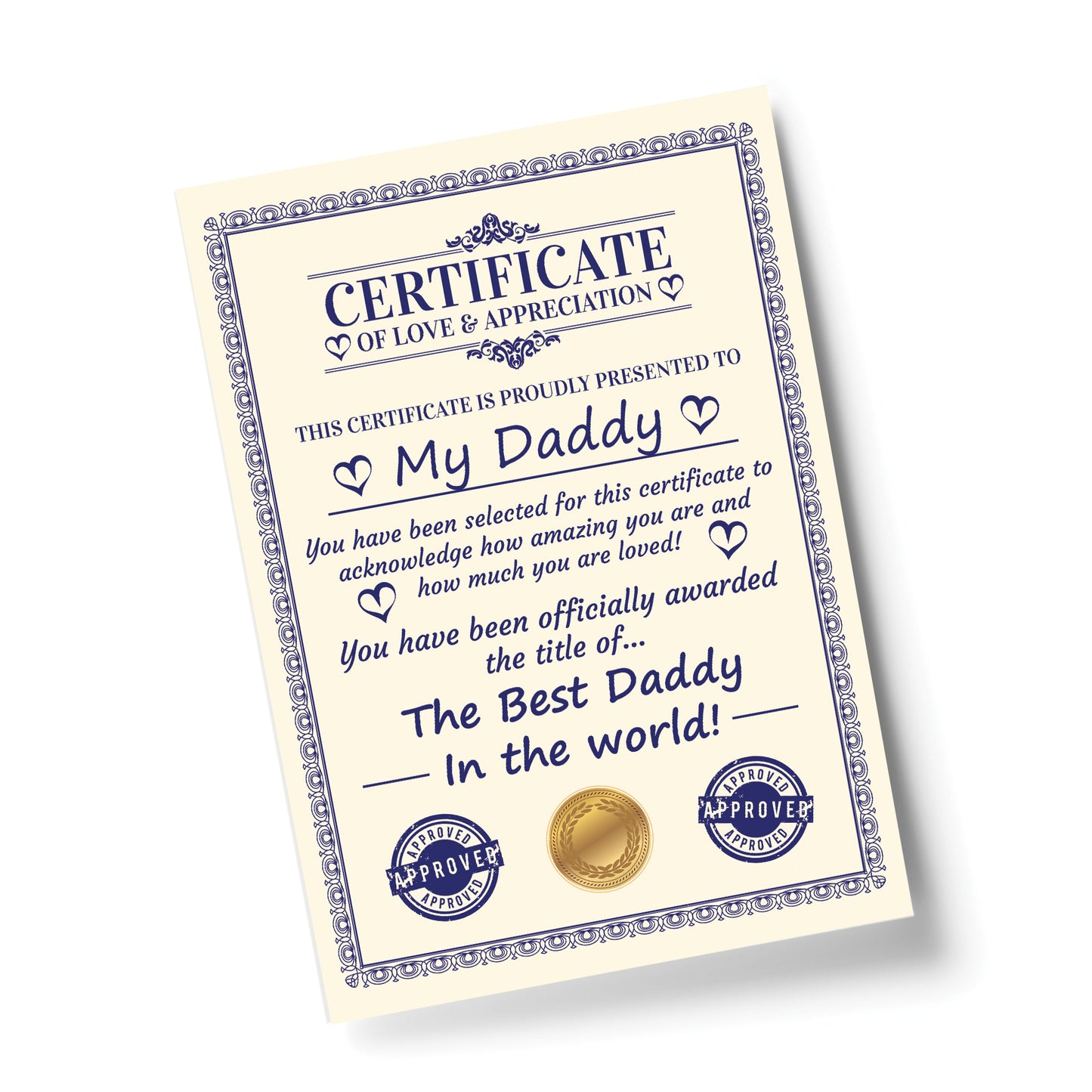 Novelty Gift For Daddy Print Funny Daddy Birthday Gift Thankyou
