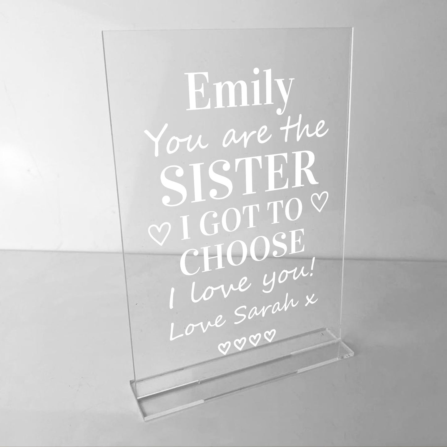 Best Friend Personalised Plaque Sister Gift For Christmas