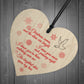 Brightest Star On My Tree Wooden Hanging Heart Memorial Plaque