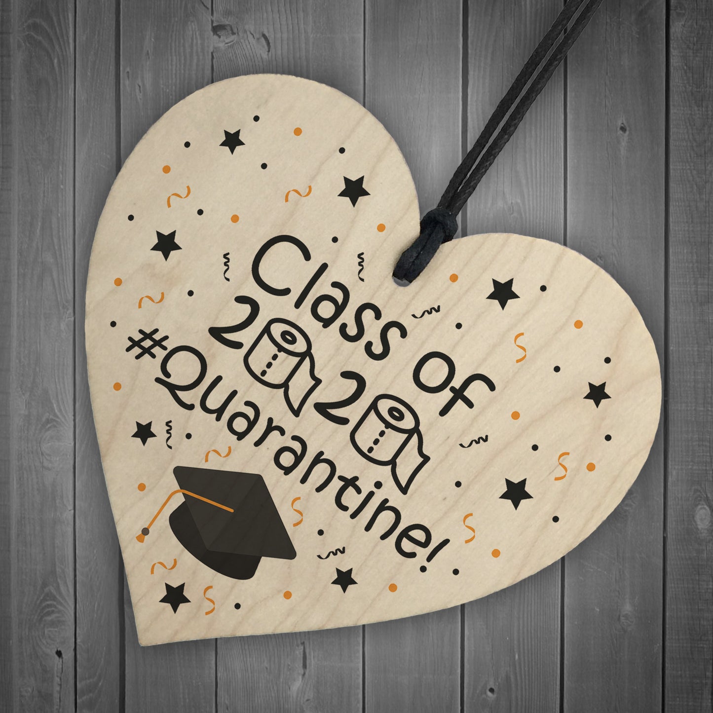 Funny Graduation Gift For Daughter Son Wood Heart Class Of 2020
