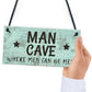 The Man Cave Door Sign Shed Garage Vintage Gift For Dad Grandad