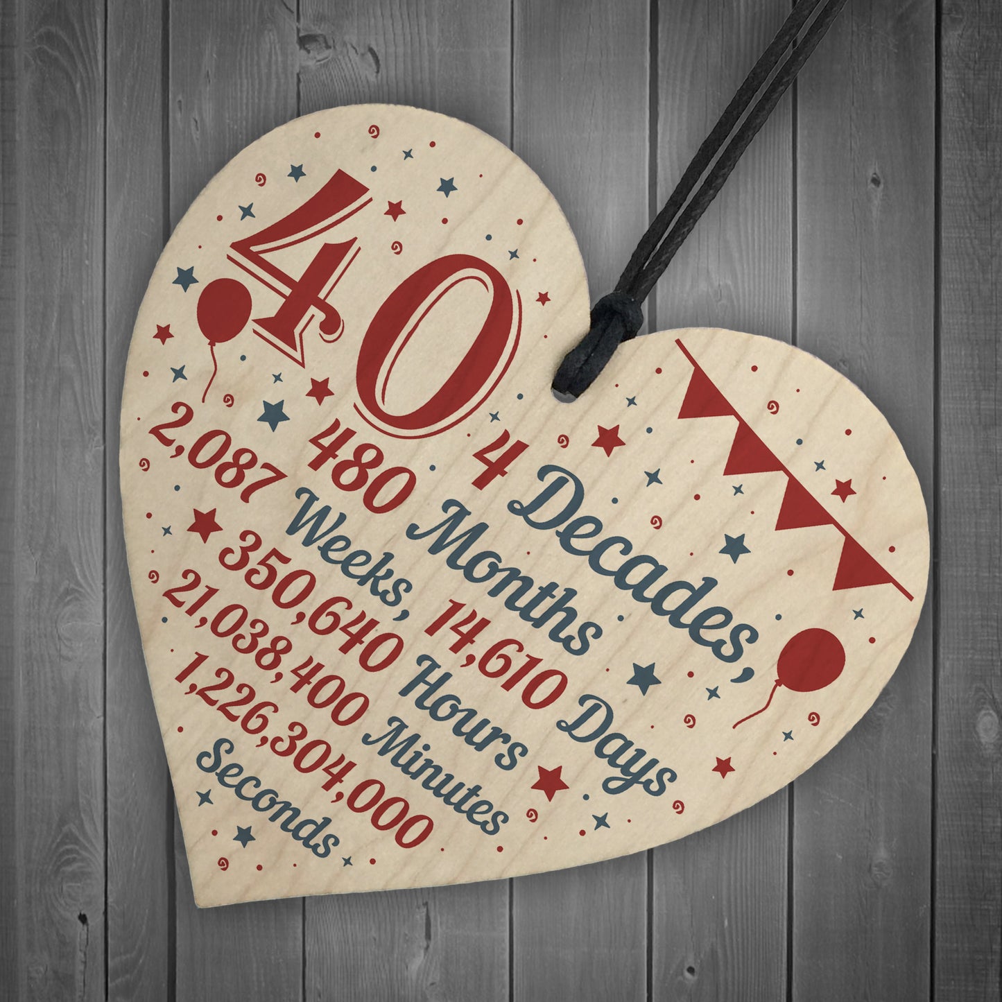 Novelty Funny 40th Birthday Gift For Friend Brother Sister Sign