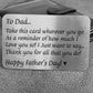 Fathers Day Poem Gift Metal Wallet Card Gift For Dad